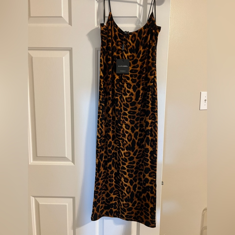 Spaghetti trap midi dress